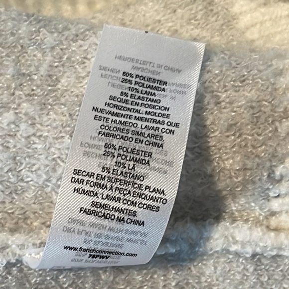 French Connection Women’s White and Gray Sweater Size S - Picture 5 of 7